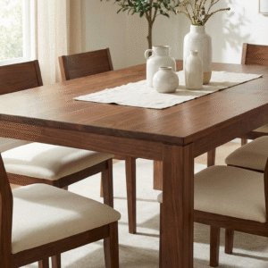 nordic walnut harmony dining set